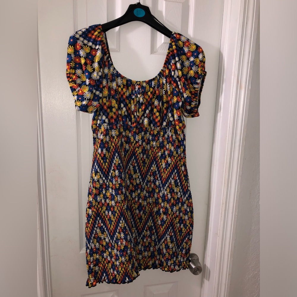 Multicolored Floral Mini Dress Women’s